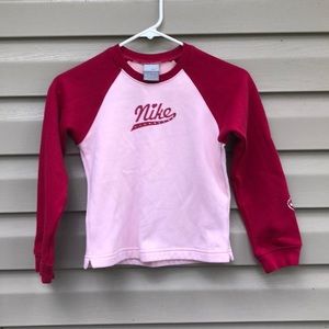 Nike girls maroon and pink sweatshirt  $5/25